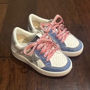 Vintage Havana Kids Sneakers in Blue and Pink